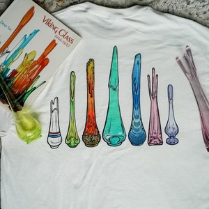 T-Shirt | Unisex Heavy Cotton | Vintage &quot;The Icons&quot; Swung Vases | Viking Glass | LE Smith