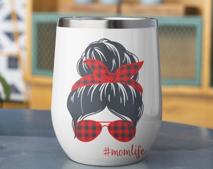 MOMLIFE TUMBLER: MOM Life Tumbler, Mom Wine Tumbler, Goth Tumbler, Cheer Mom Tumbler, MomLife Wine Tumbler Best Gift For Mom Mother's Day