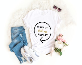 Repeat the Hustle: A Motivational T-Shirt for the Go-Getters