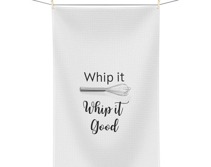 Whip it Good Tea Towel: A Fun & Playful Kitchen Accessory for Cooking Enthusiasts