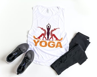YOGA TANK TOP: Namaste Tank Top, Namaste Tank Top, Yoga Apparel, Fitness Motivation, Yoga Instructor, Toga Tank, Yoga Women Racerback Tank