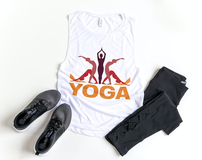 YOGA TANK TOP: Namaste Tank Top, Namaste Tank Top, Yoga Apparel, Fitness Motivation, Yoga Instructor, Toga Tank, Yoga Women Racerback Tank