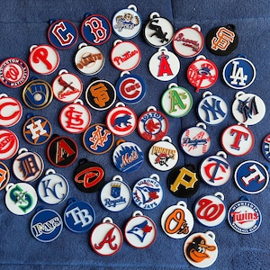 Two MLB Themed Keychains (Customization available)