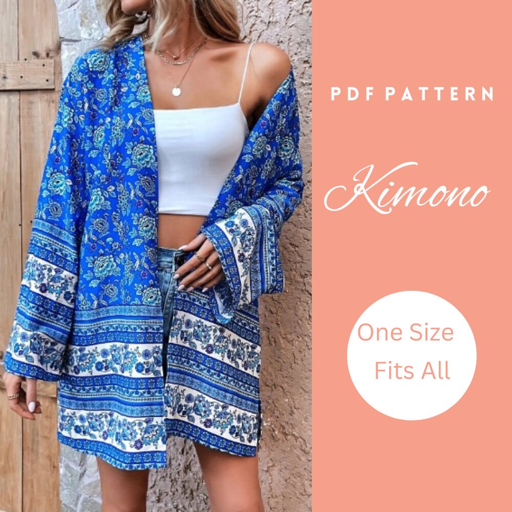 Kimono Sewing Pattern Beginner Sewing Pattern PDF Sewing Pattern Etsy