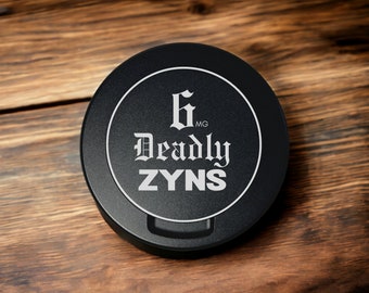 6 Deadly Zyns Metal zyn can, zyn tin, custom snus container, tobacco can, dip can, gift for nicotine  pouches