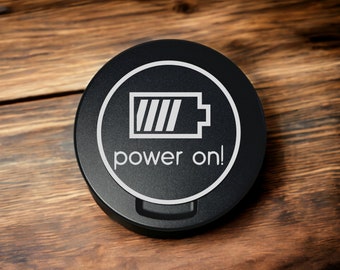 Power on! can, on! tin, custom snus container, tobacco, dip , gift for nicotine pouches,