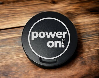 Power on can, on! tin, custom snus container, tobacco, dip , gift for nicotine pouches
