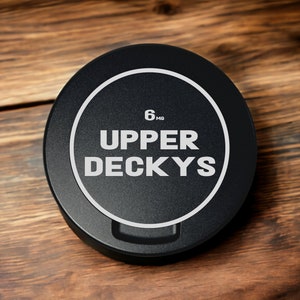 Upper Deckys Metal Snus Can, Custom Snus Container, Tobacco Container, Dip, Gift for Nicotine Pouchers, Metal Container for Zyn or On