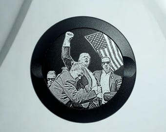 Trump Assasination Attempt - Trump Fist Bump - Trump Rally - Gift for Nicotine Pouchers, Metal Container, snus can