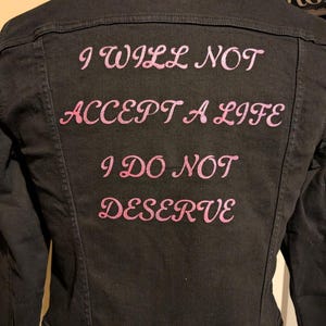 X/Pearl denim jacket