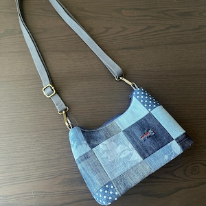 Crossbody Hobo Bag | Upcycle Denim
