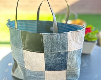 Denim tote bag