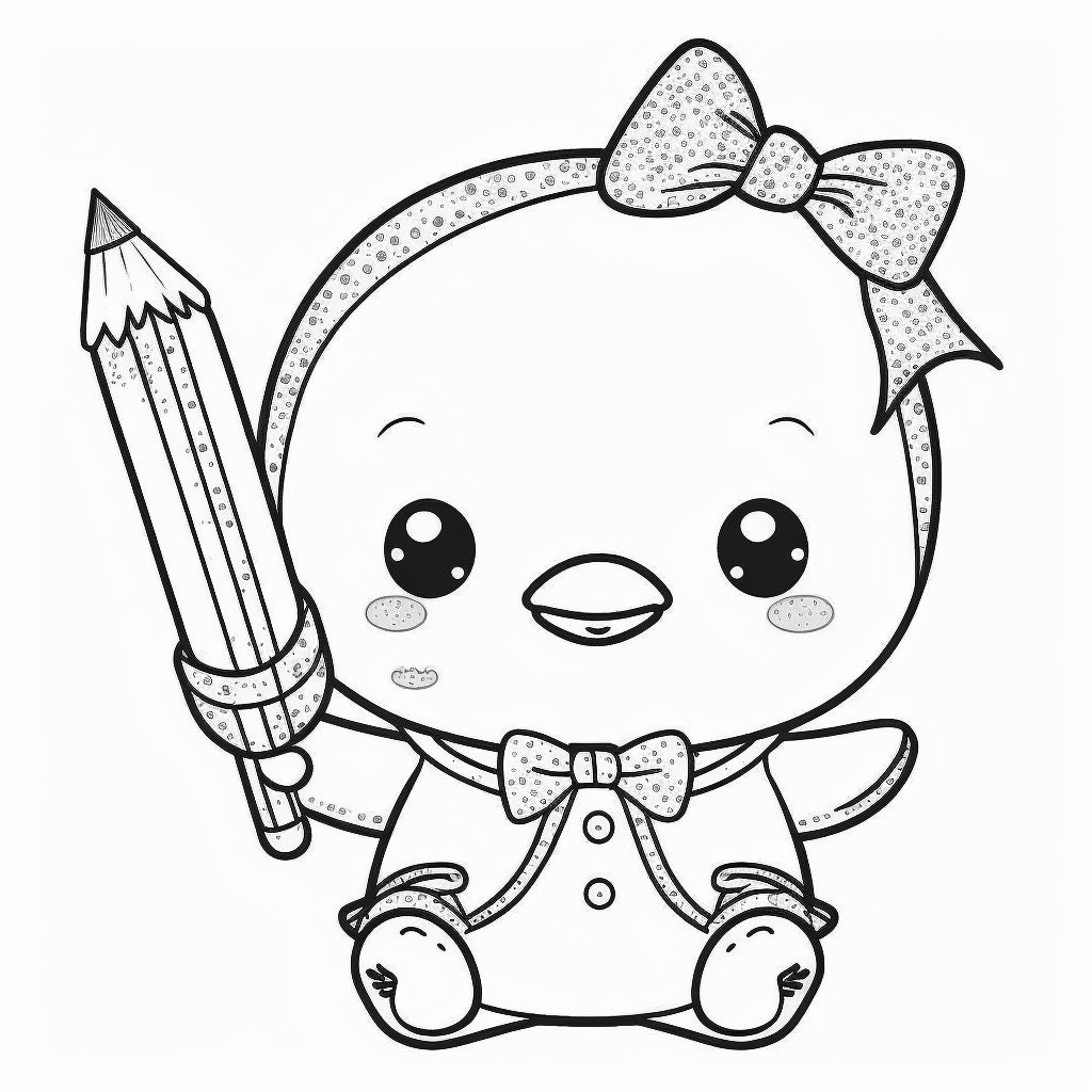 AI Midjourney Prompt for Coloring Page - Vector Animal Coloring Book