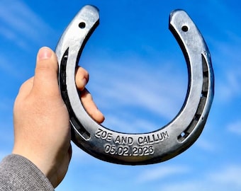 Personalised Engraved Horseshoe Gift | Wedding, Anniversary & Good Luck Keepsake