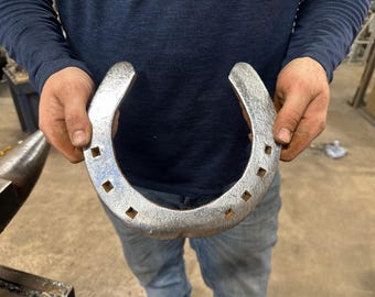 Large Real Horseshoe – Authentic Used Horseshoe – XL Shire Horse Shoe – Lucky Horseshoe Gift