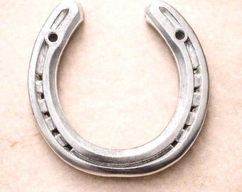 Lucky Silver Horseshoe | Real Used Good Luck Charm | Wedding, Anniversary & New Home Gift, Keepsake