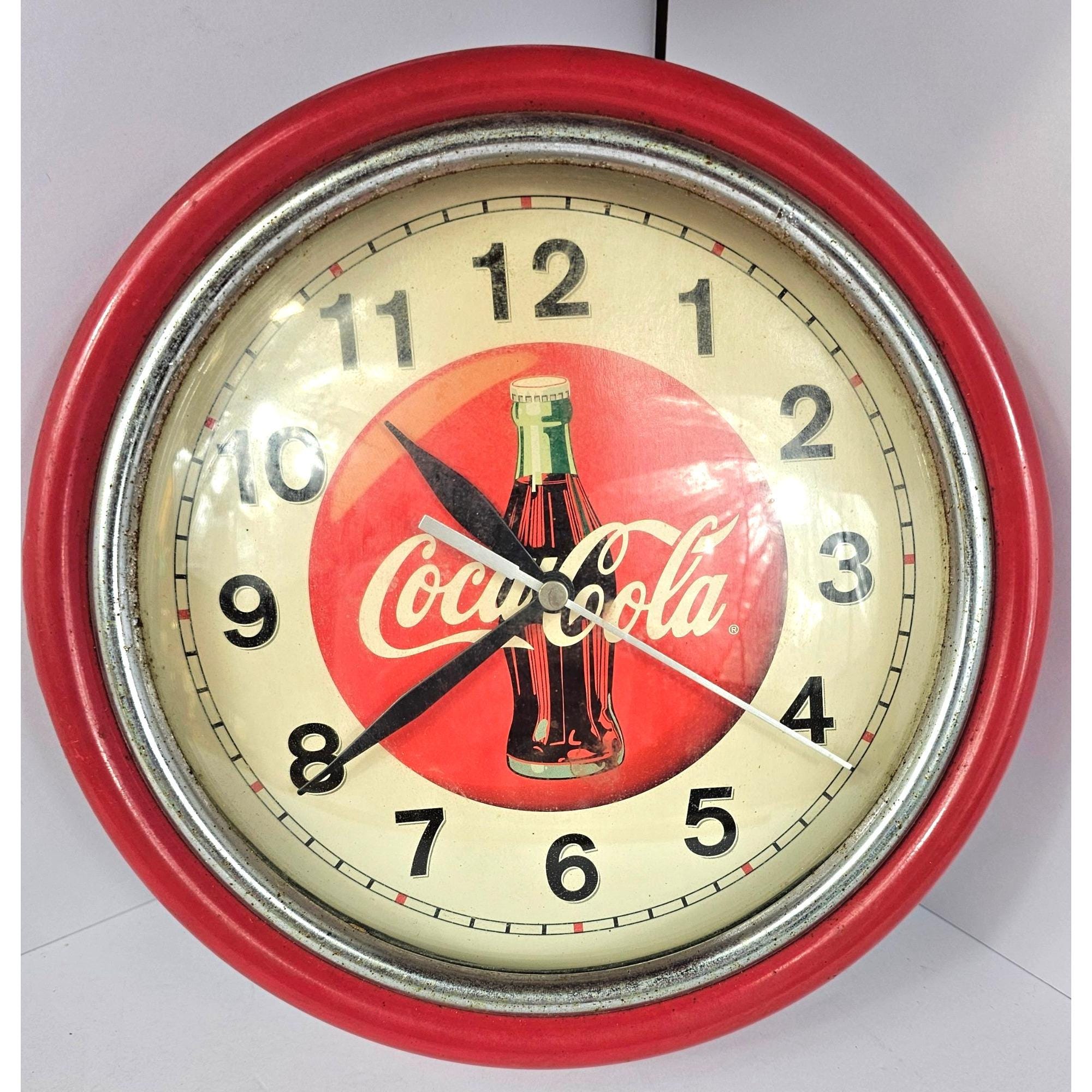 激渋50s vintage Coca-Cola パムクロック社製 壁掛時計】 激渋50s