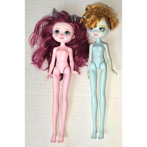 Two Mattel Monster High Dolls With Purple Blonde Hair 2015 Models DHG44 & DHF99