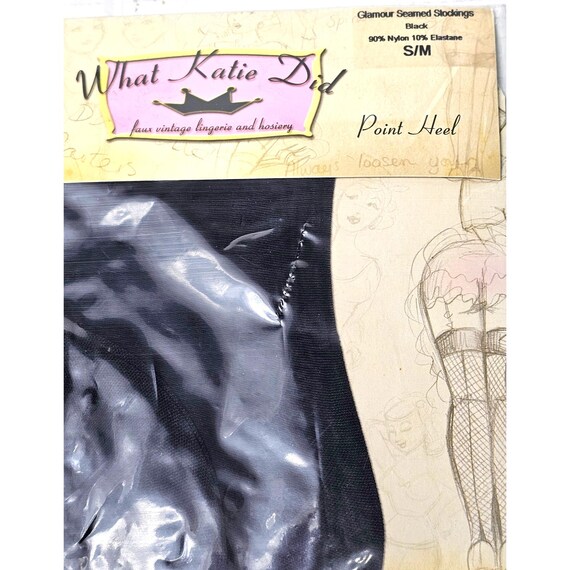 Bas Couture What Katie Did - Coloris Café - Taille S/M - Avec Coutures - Neuf Avec étiquettes