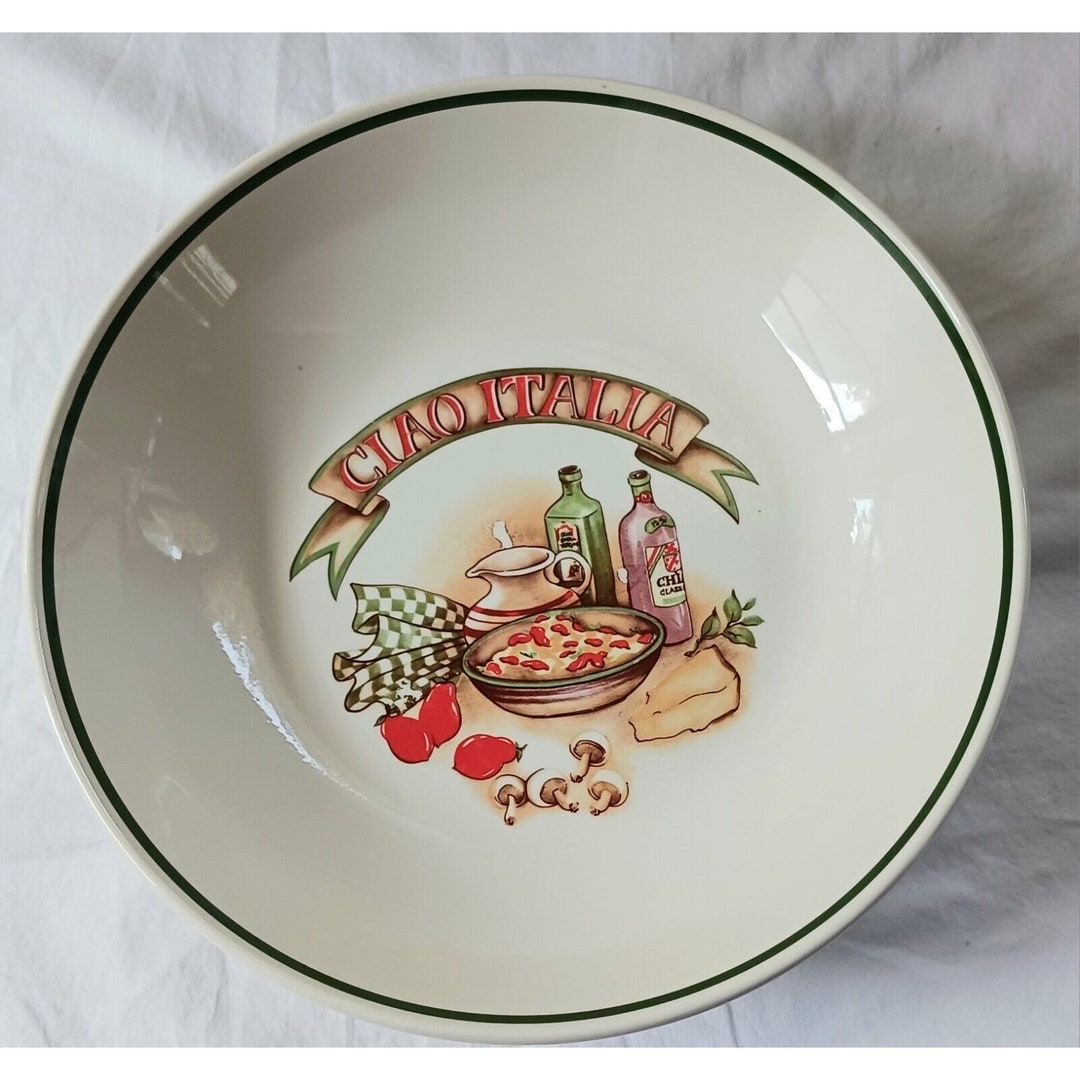 Beautiful Ciao Italia Pasta Serving Bowl 13 Over and Back Inc. Made in