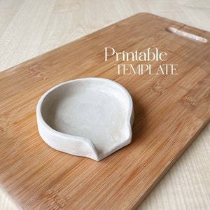 Spoon Rest Template | Ceramics Tools | Slab Building Tutorial | Easy DIY Ceramic Project | Pottery Templates for Slab Building Tutorial