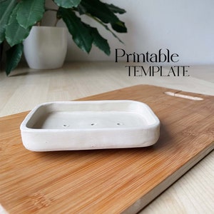 Soap Dish Pottery Template: DIY Slab Building (PDF Pattern)
