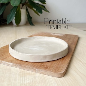 Plate Template | Ceramics Tools | Slab Building Simple Plate | Easy DIY Ceramic Tableware | Pottery Templates for Slab Building Tutorial