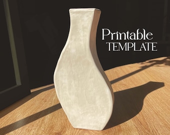 Ceramic Vase Template Pottery Tools Slab Building Vessel Easy DIY ...