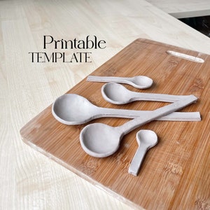Spoons Template | Ceramics Tools | Slab Building Spoon | Easy DIY Ceramic Tutorial | Pottery Templates for Slab Building Tutorial