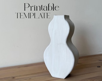 Pottery Vase Slab Building Template: DIY Ceramics (PDF Pattern)