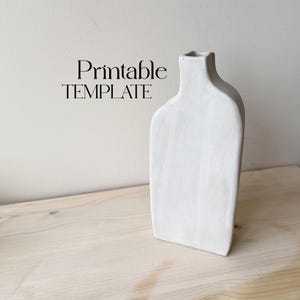 DIY Ceramic Vase Template: Slab Building Pottery Tutorial (PDF Pattern)