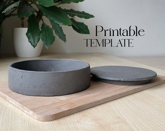 Lidded Jar Slab Building Template: DIY Pottery Tool (PDF Pattern)