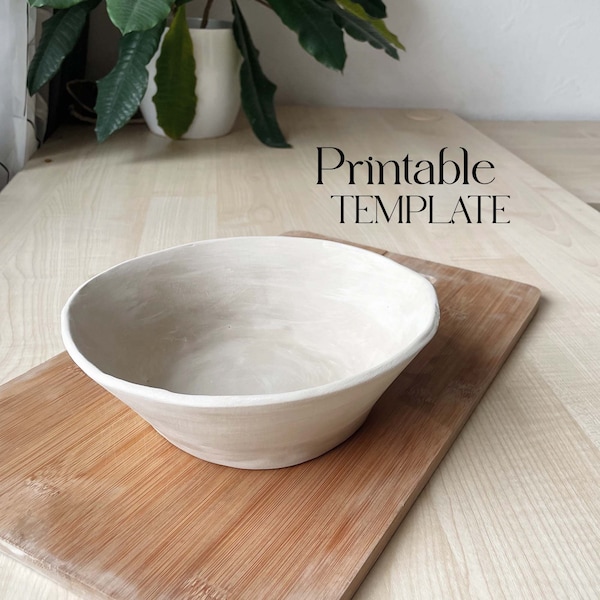 Bowl Template | Ceramics Tools | Slab Building Simple Bowl | Easy DIY Ceramic Tableware | Pottery Templates for Slab Building Tutorial
