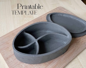 Jewelry Box Template | Ceramics Tools | Slab Building Lidded Jar | Easy DIY Ceramic Pot | Pottery Templates for Slab Building Tutorial