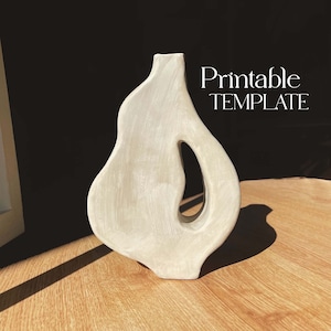 DIY Ceramic Vase Template: Slab Building Pottery (PDF Pattern)