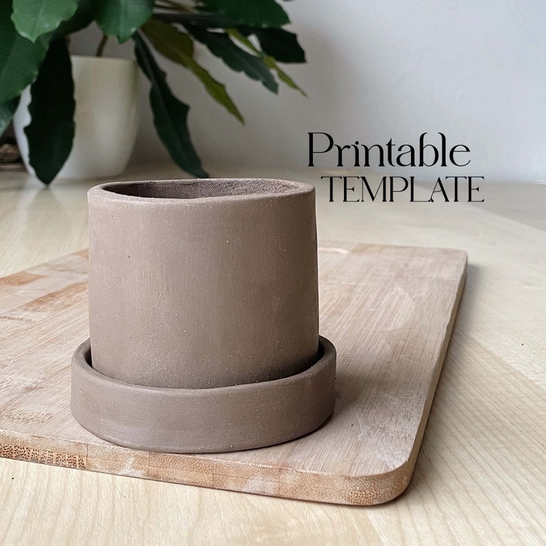 Pottery Planter Template Ceramics Tools Slab Building Vessel Easy DIY