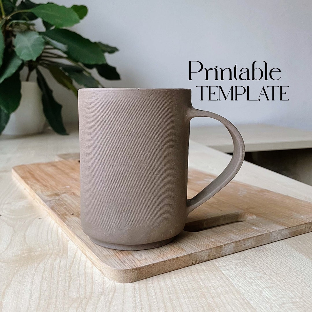 Footed Mug Template Ceramics Tools Slab Building Cup Easy DIY Ceramic Footed Mug Template Ceramics Tools Slab Building Cup Easy DIY Ceramic