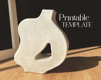 Pottery Vase Template | Ceramics Tools | Slab Building Vessel | Easy DIY Ceramic Vase | Pottery Templates for Slab Building Tutorial