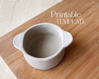 Auflaufform Vorlage | Souffle Teller Plattenbau | Keramik Utensilo | Einfach DIY Keramik Ofenform | Keramik-Vorlagen für Plattenbau Tutorials