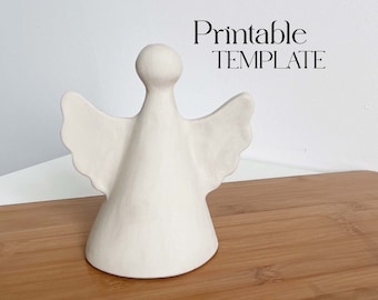 DIY Ceramic Angel Template: Slab Building Pottery Tutorial (PDF Pattern)
