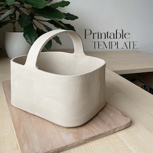 Basket Template | Ceramics Tools | Slab Building Box | Easy DIY Ceramic Pot | Pottery Templates for Slab Building Tutorial