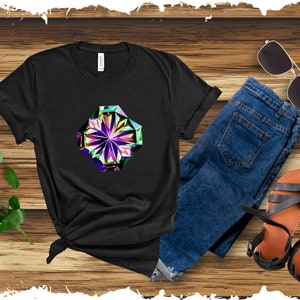 Multicolor Diamond Print T-shirt 08