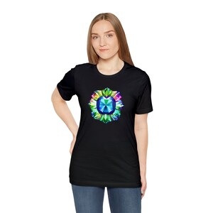 Multicolor Diamond Cluster Print T-shirt 07