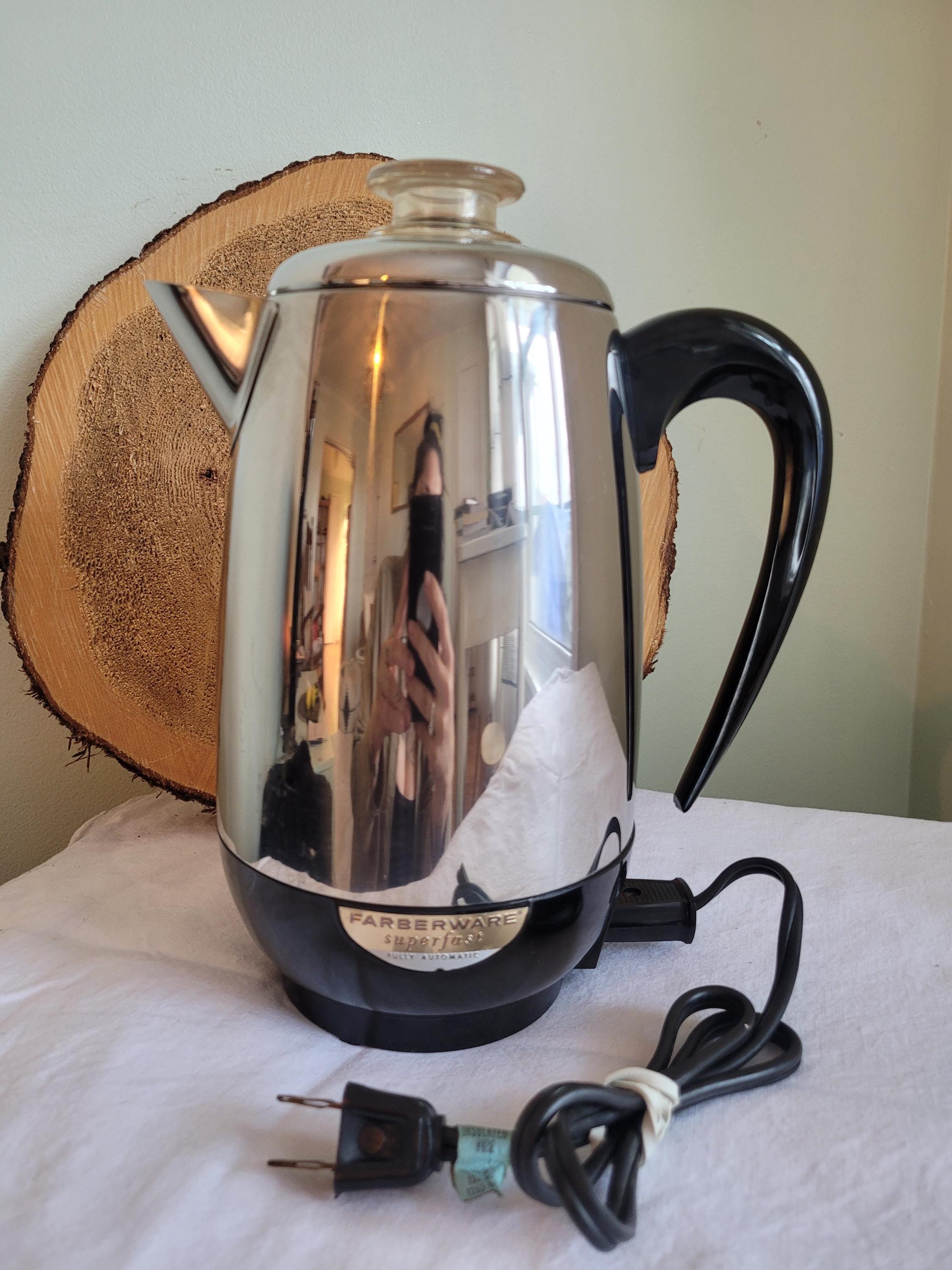 Vintage Farberware Coffee Maker- Percolator- Mid-century Electric