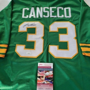 Men's Oakland Athletics Jose Canseco White Home Jersey - Authentic