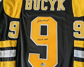 Johnny Bucyk Boston Bruins Adidas Authentic Home NHL Vintage Hockey Je