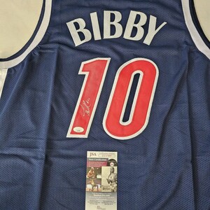Mike Bibby Autographed Sacramento Pro Style Basketball Jersey JSA