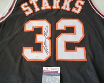 John Starks Autographed Signed Jersey New York Knicks JSA