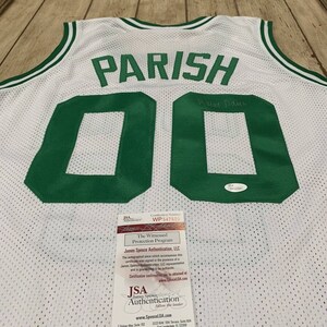 Robert Parish Signed Framed Jersey OKAuthentics Boston Celtics Autogra