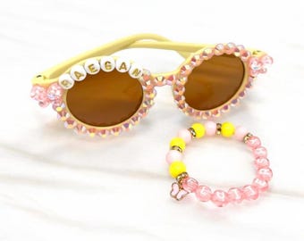 Personalized Butterfly Sunglasses & Bracelet Set: My Little Pony Party Favor